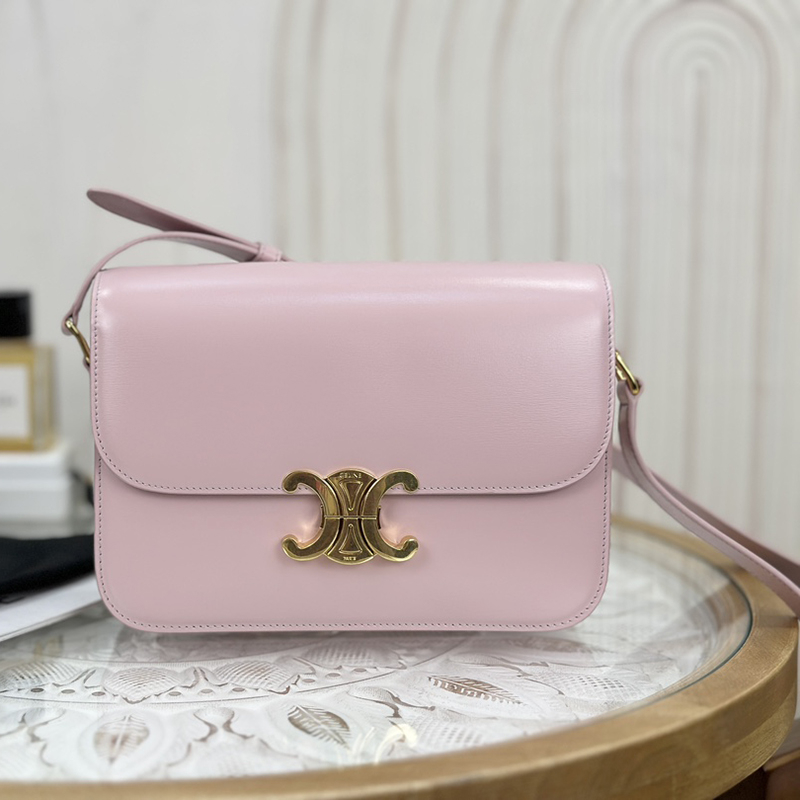 셀린느 틴 트리옹프 백 샤이니 카프스킨 파스텔 핑크