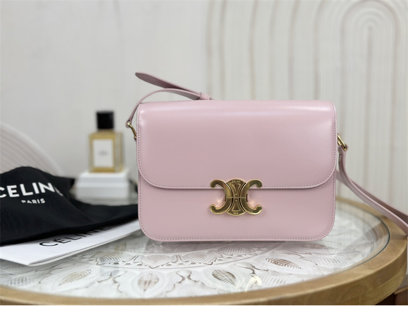 셀린느 틴 트리옹프 백 샤이니 카프스킨 파스텔 핑크