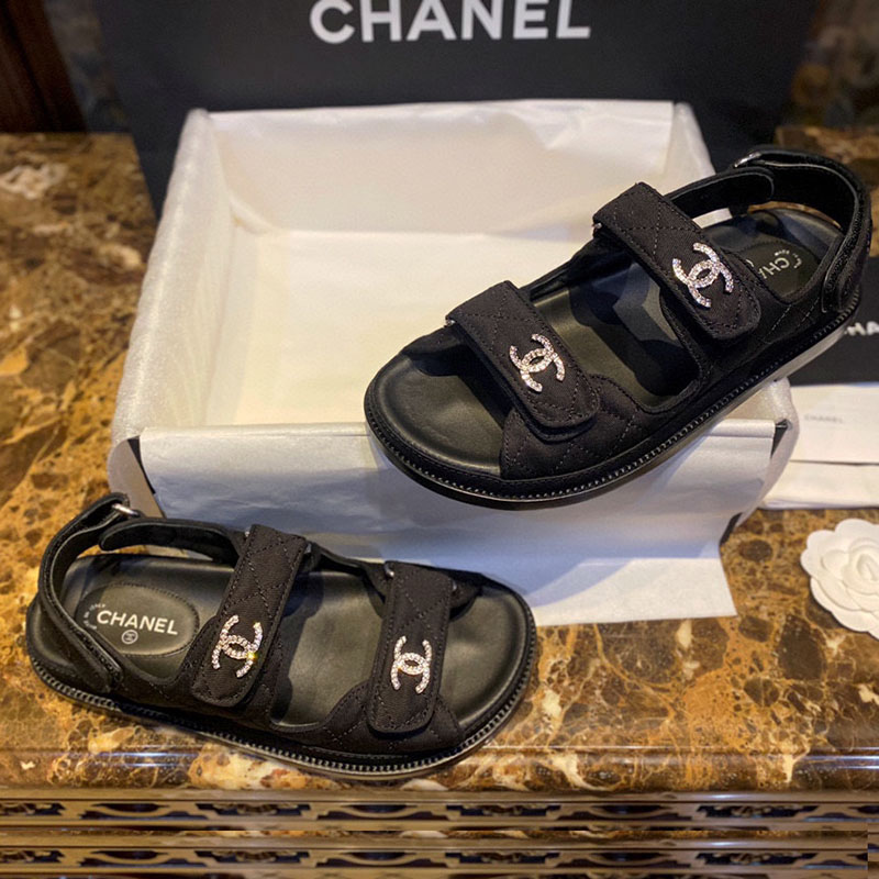 샤넬 cc 벨크로 샌들