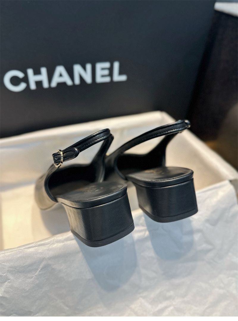 샤넬 24A CC로고 슬링백 펌프스