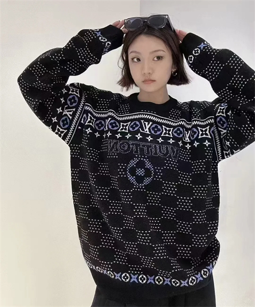 루이비통 다미에 울 풀오버 LV 스키 니트