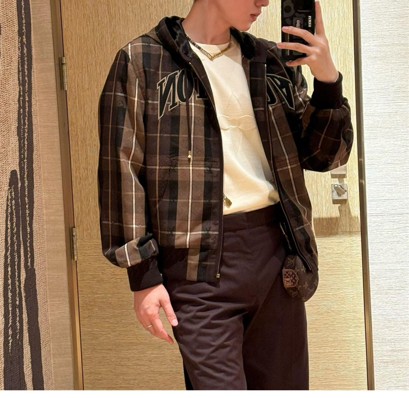 루이비통 테일러드 후디드 블루종