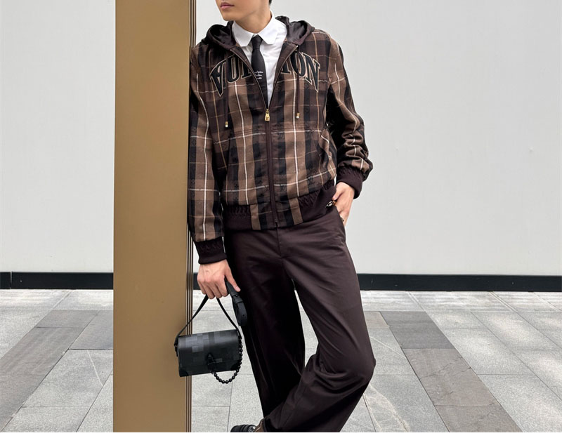 루이비통 테일러드 후디드 블루종