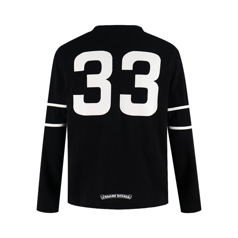 크롬하츠 33 홀스슈 로고 롱 슬리브 티셔츠