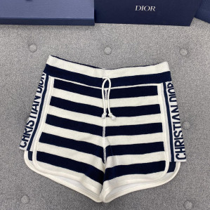 디올 Dioriviera 반바지 화이트 네이비 블루