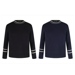 몽클레어 로고 와펜 캐주얼 니트 스웨터