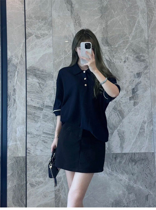 루이비통 LV컵 버튼 로프 자수 반팔 코튼 폴로 티셔츠