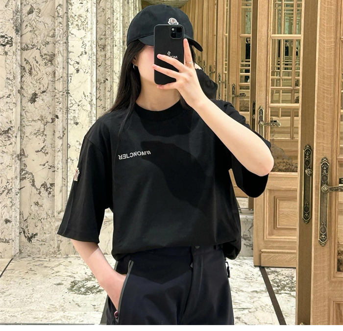 몽클레어 x FRGMT 로고 모티프 반팔 티셔츠