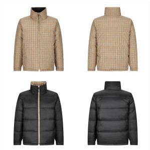 버버리 빈티지 체크 양면 패딩 다운 자켓