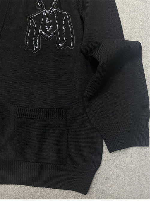 루이비통 메리노 울 자수 가디건 1AFAON