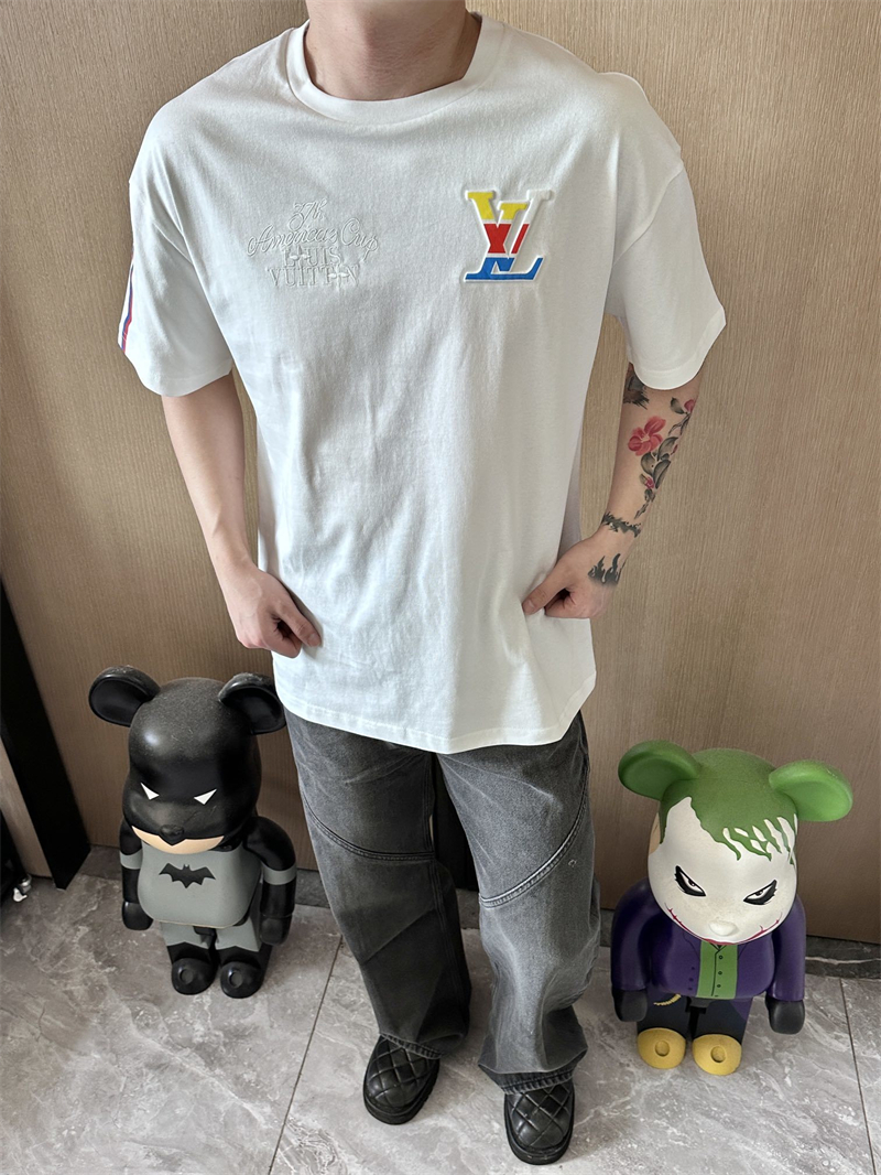 루이비통 아메리카 컵 그래픽 LV 반팔 티셔츠