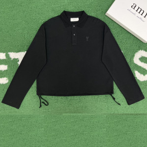 AMI Paris 아미 드 꾀흐 크롭 폴로 2컬러