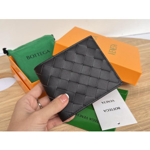 Bottega Veneta Intrecciato Bi Fold Wallet