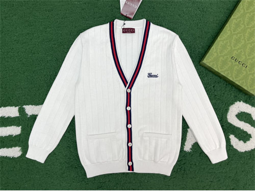 구찌 eb 로고 엠브로이디드 가디건