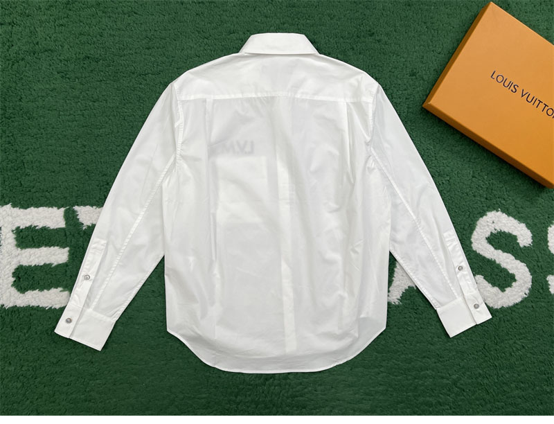 루이비통 LVM 레터링 롱 슬리브드 시그니처 포플린 셔츠