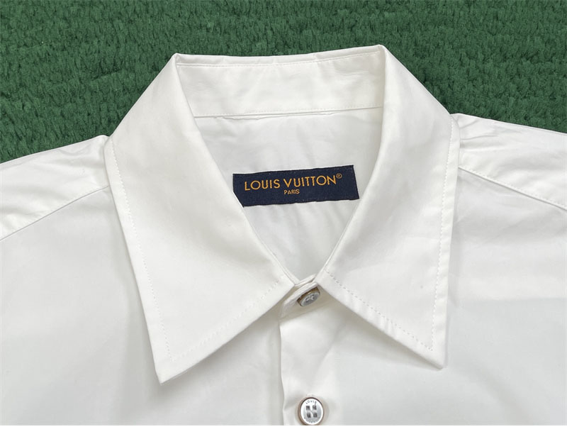 루이비통 LVM 레터링 롱 슬리브드 시그니처 포플린 셔츠