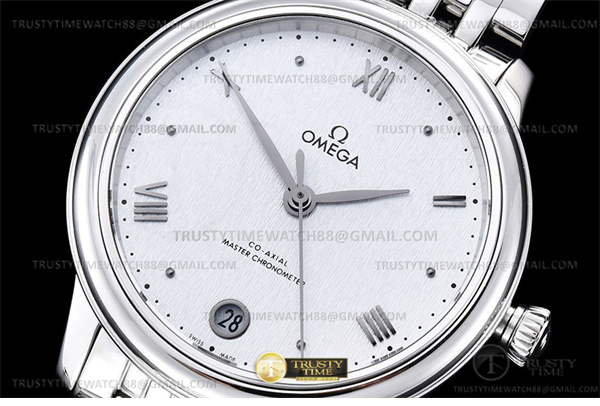 VS공장 오메가 드 빌 스틸 실버다이얼 브레이슬릿 De Ville Prestige 34mm SS_SS Silver VSF A8800
