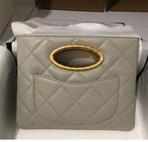 샤넬 램스킨 체인 클러치 크로스백