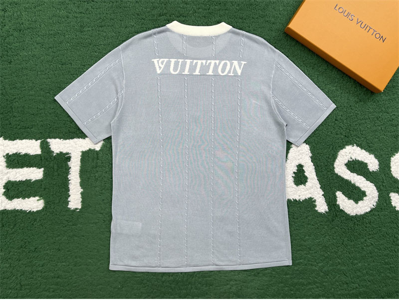 루이비통 LV 리그 패치 인따르시아 실크 코튼 반팔 크루넥 티셔츠