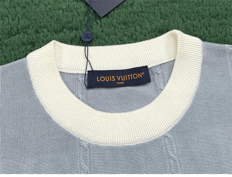 루이비통 LV 리그 패치 인따르시아 실크 코튼 반팔 크루넥 티셔츠