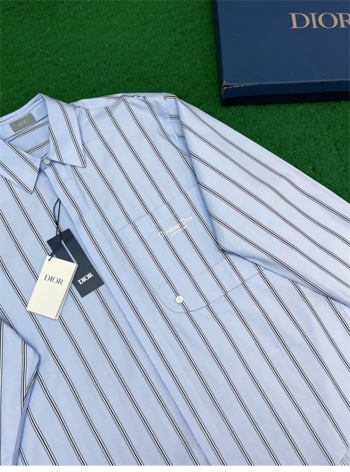 디올 Couture 포켓 스트라이프 셔츠