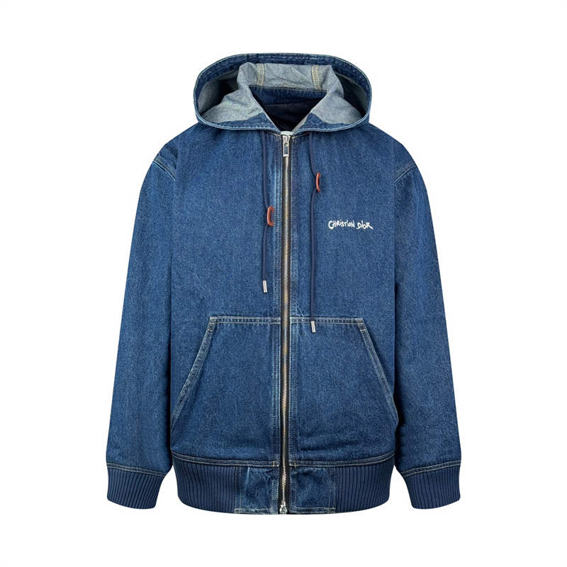 디올 Tag 태그 데님 후드 집업