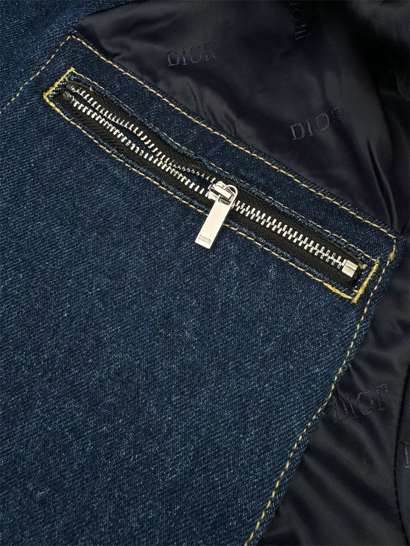 디올 Tag 태그 데님 후드 집업