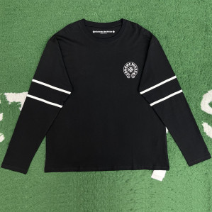 크롬하츠 33 홀스슈 로고 롱 슬리브 티셔츠