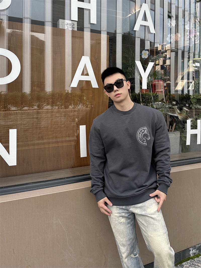 에르메스 클로 드 셀 디테일 크루넥 스웨트셔츠