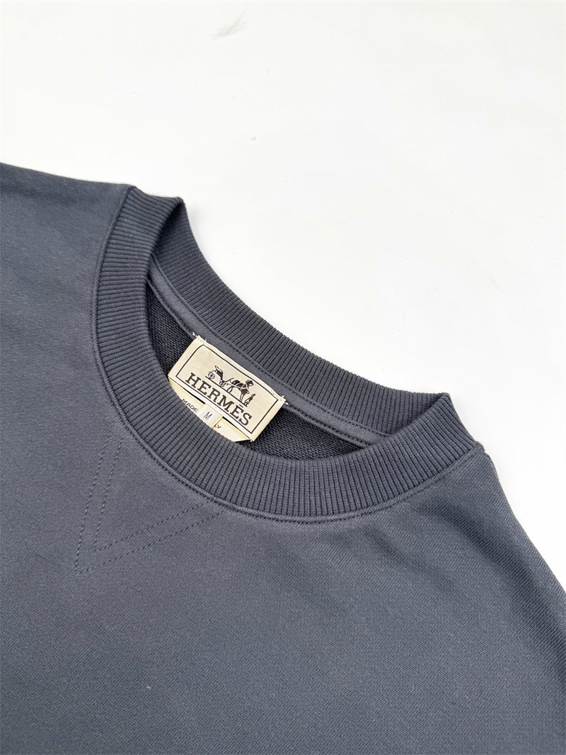 에르메스 클로 드 셀 디테일 크루넥 스웨트셔츠
