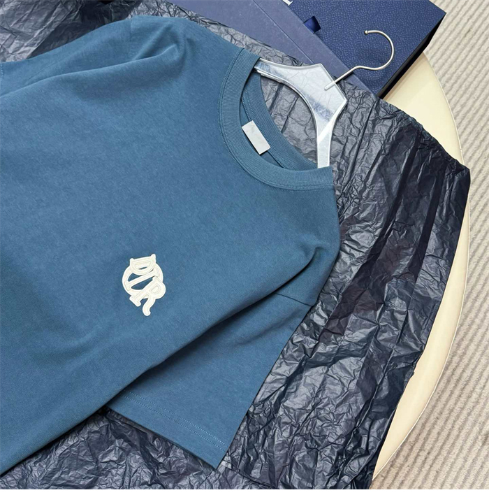 디올 Charm 코튼 반팔 티셔츠