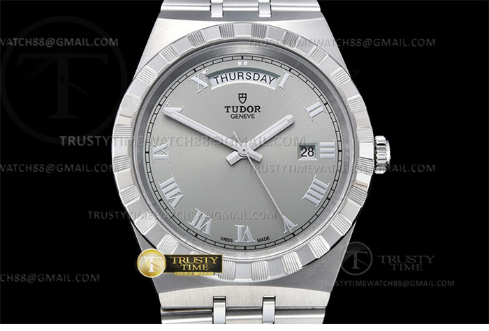 V7공장 튜더 로얄 28600 스틸 실버다이얼 로만인덱스 브레이슬릿 Tudor Royal 28600 41mm SS_SS Silv_Rmn V7F A2836