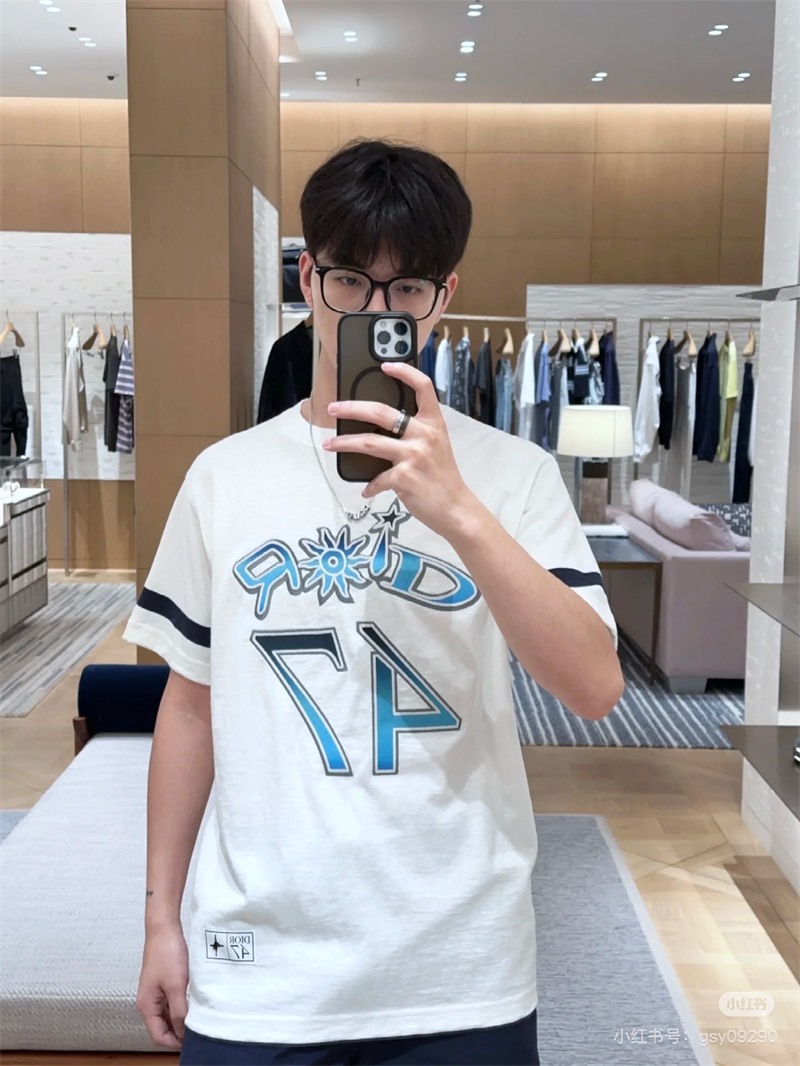 디올 x 루이스 해밀턴 47 반팔 티셔츠