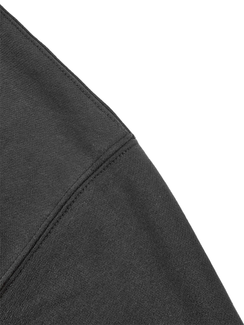 생로랑 토널 로고 자수 플리스 후드