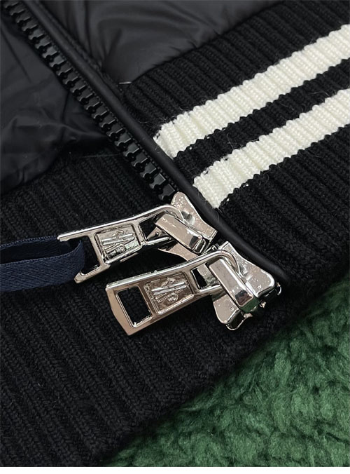 몽클레어 패딩 코튼 가디건 스웨터