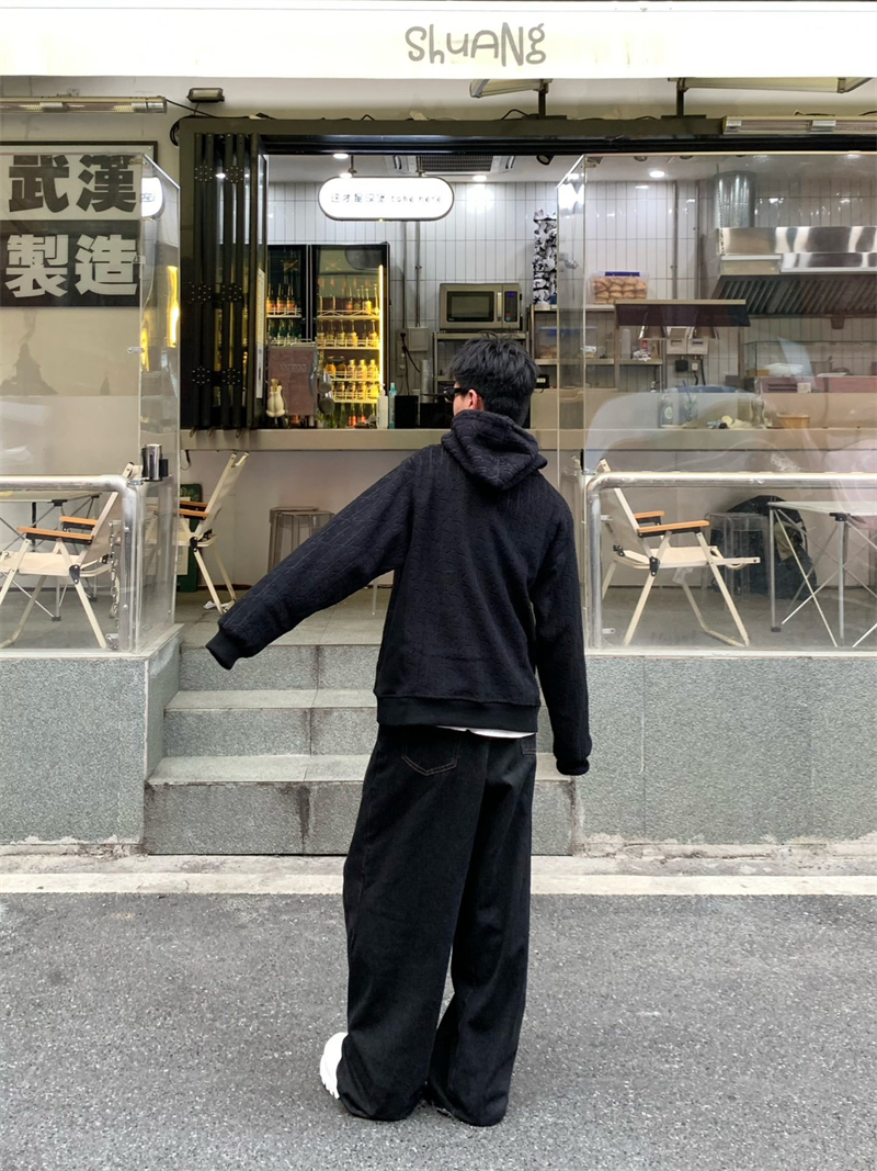 디올 오블리크 코튼 플리스 후드 스웨트셔츠