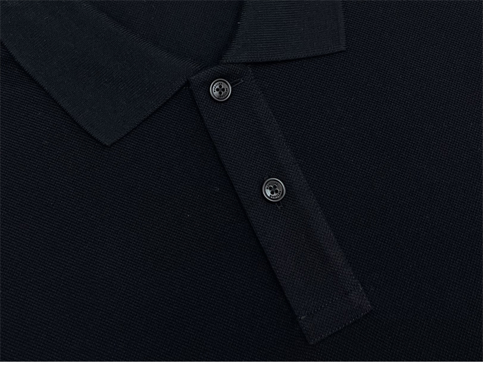 몽클레어 삼선 트리밍 코튼 피케 반팔 티셔츠