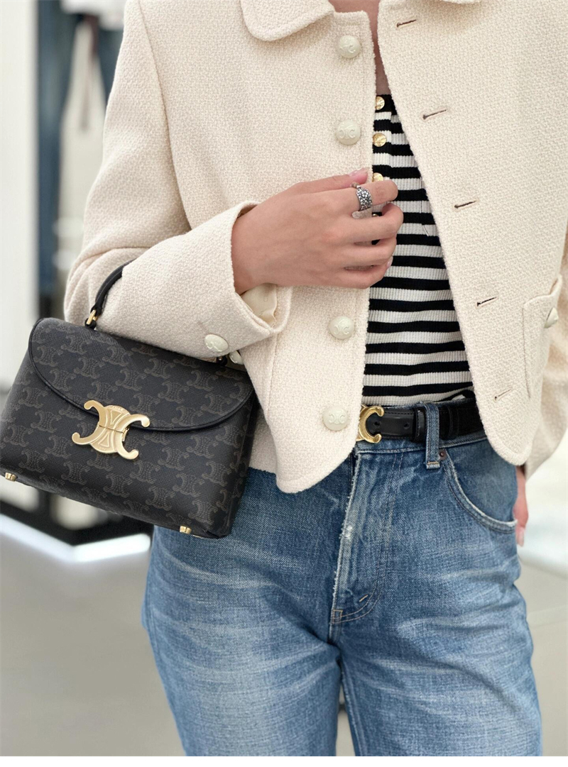 셀린느 틴 니노 백 트리옹프 캔버스 118112