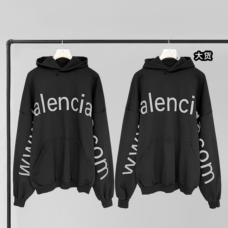 발렌시아가 BAL.COM 후드