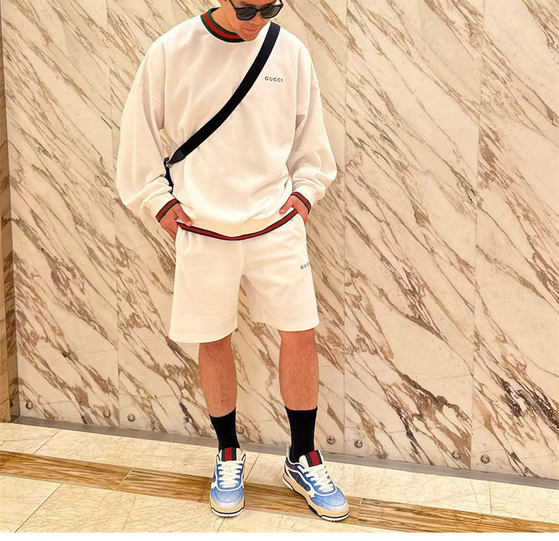 구찌 웹GG 코튼 숏 팬츠