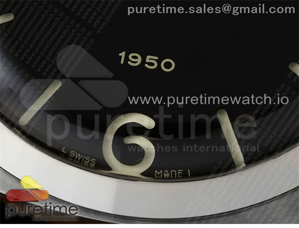 HW공장 파네라이 루미노르 PAM127 1950에디션 블랙다이얼 가죽스트랩 PAM127 E HWF 1_1 Best Edition Black Dial on Brown Leather Strap A6497