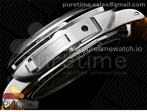 HW공장 파네라이 루미노르 PAM127 1950에디션 블랙다이얼 가죽스트랩 PAM127 E HWF 1_1 Best Edition Black Dial on Brown Leather Strap A6497