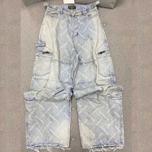 발렌시아가 다이애그널 올오버 카고 팬츠