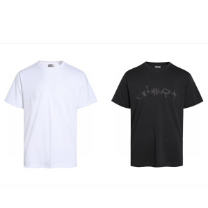 디올 x 루이스 해밀턴 하우스 시그니처 그래픽 캐주얼 반팔 티셔츠