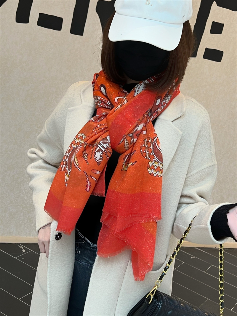 에르메스 캐시미어 숄 머플러