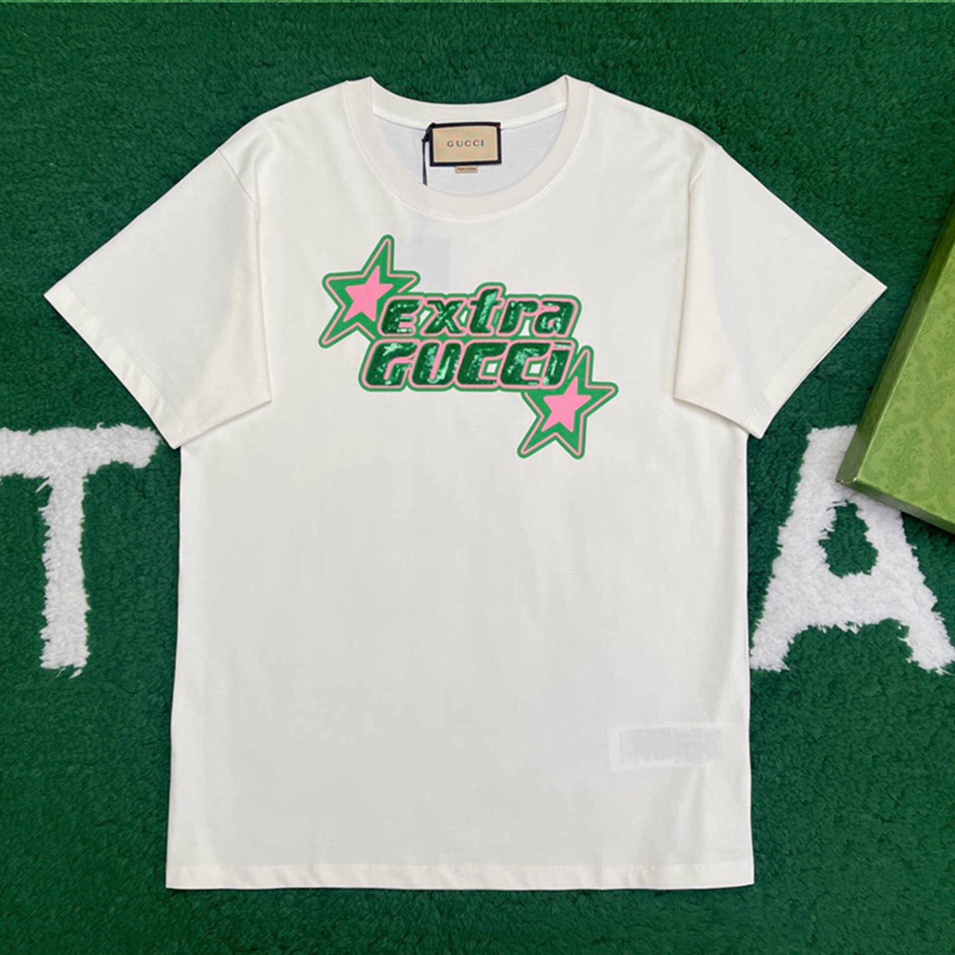 구찌 24SS 엑스트라 구찌 프린트 반팔 티셔츠 “2COLOR”