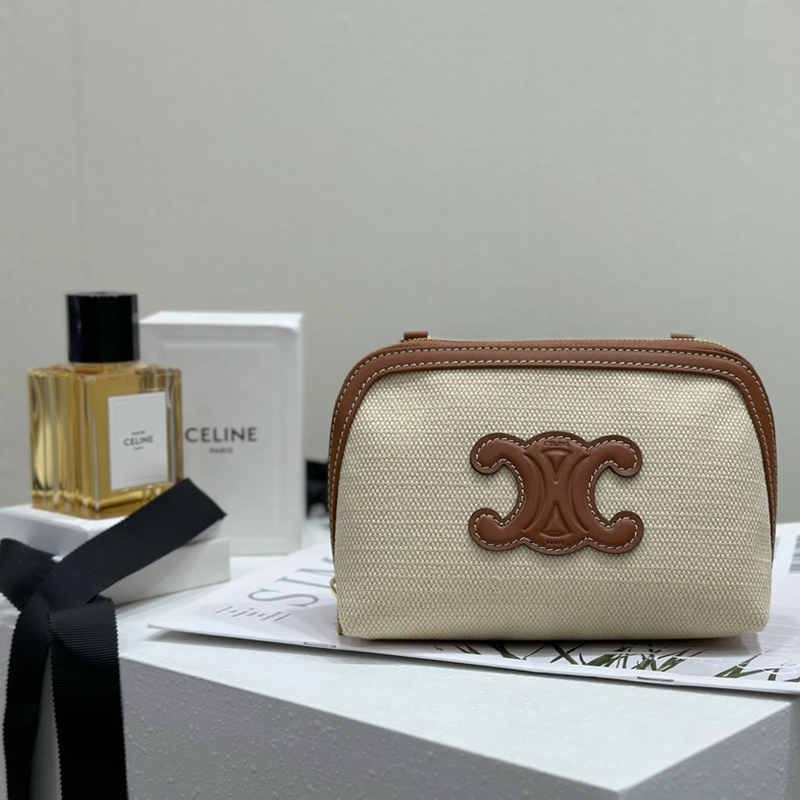 셀린느 체인 클러치 미니 크로스백 퀴르 트리옹프