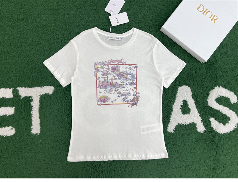 디올 Souvenir 코튼 반팔 티셔츠