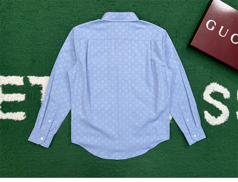 구찌 인터로킹 G 옥스포드 GG 코튼 셔츠