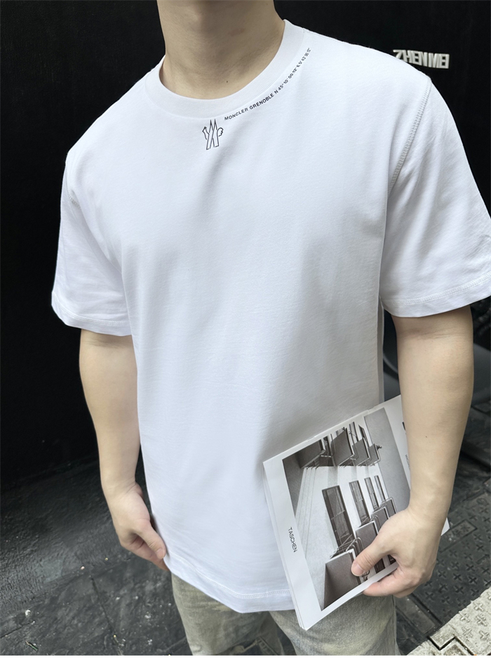 몽클레어 그레노블 로고 반팔 티셔츠